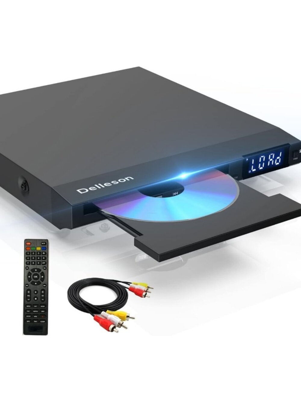 Region Free DVD Player for TV - AV Port, Input-Mic, No HDMI Support, Compact
